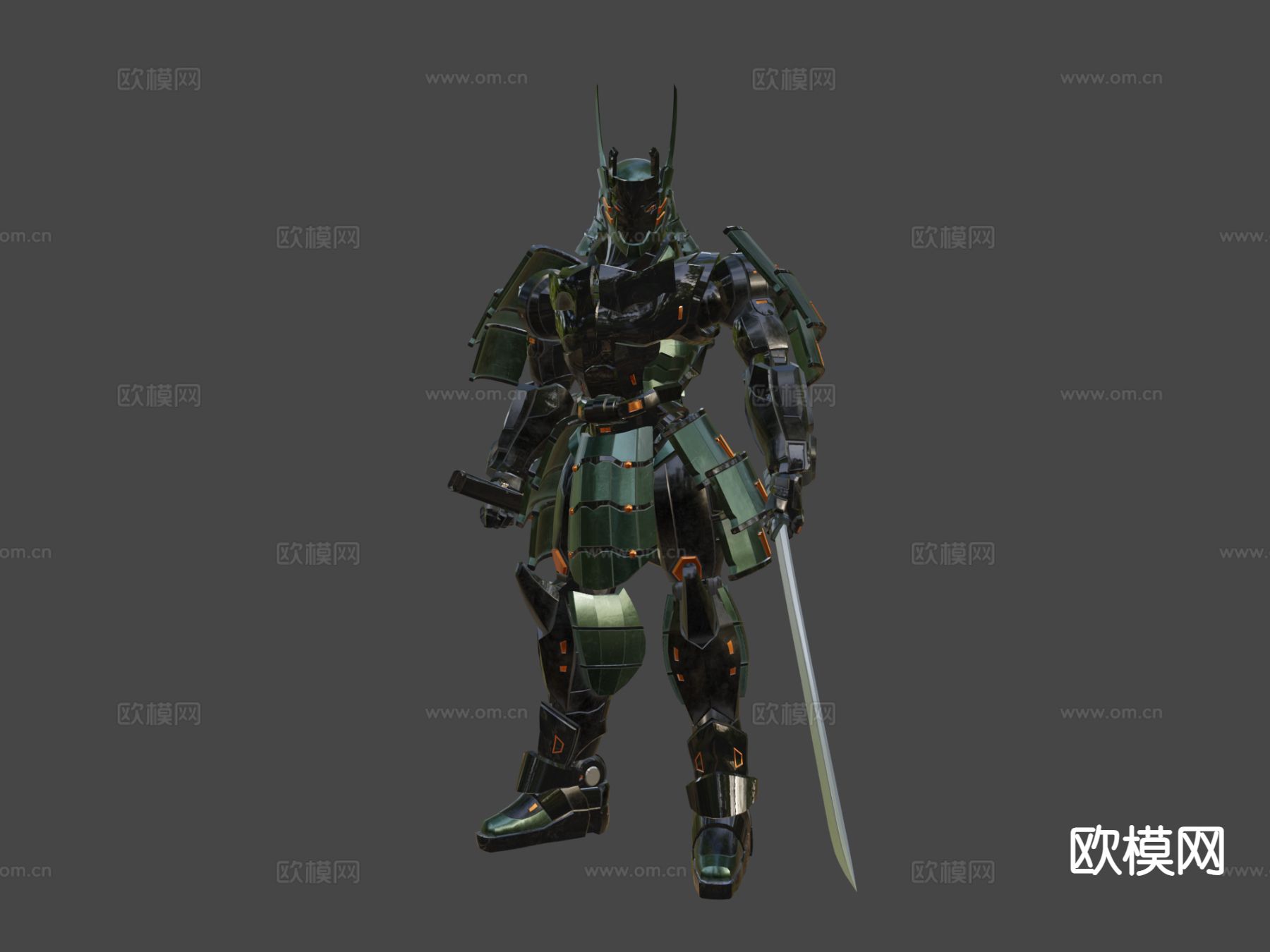 武士机器人su模型下载（渲染图4）