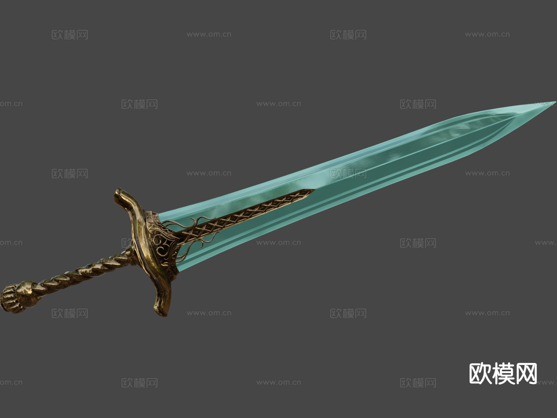 月光大剑su模型下载（渲染图4）