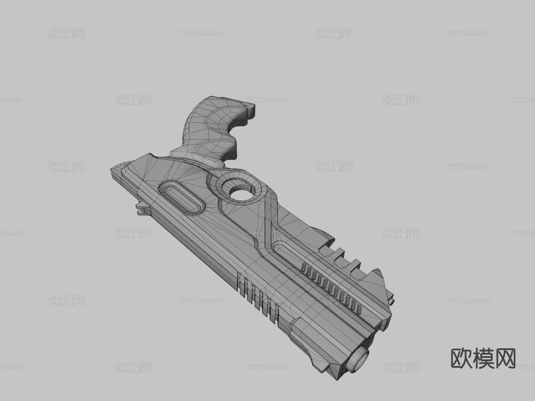 未来枪su模型下载（渲染图1）