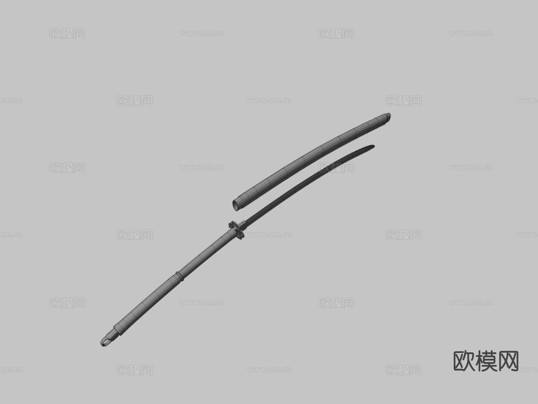 双手大剑su模型下载（渲染图3）