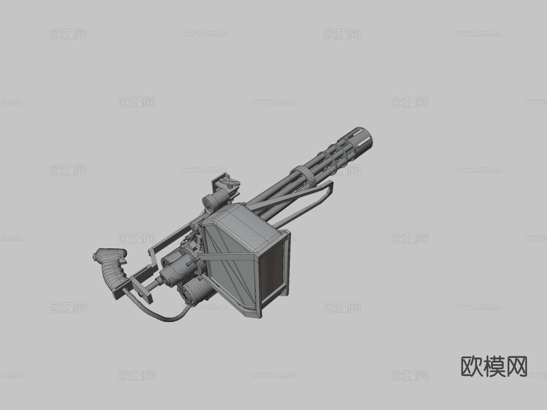 天启武器 - 加特林su模型下载（渲染图3）