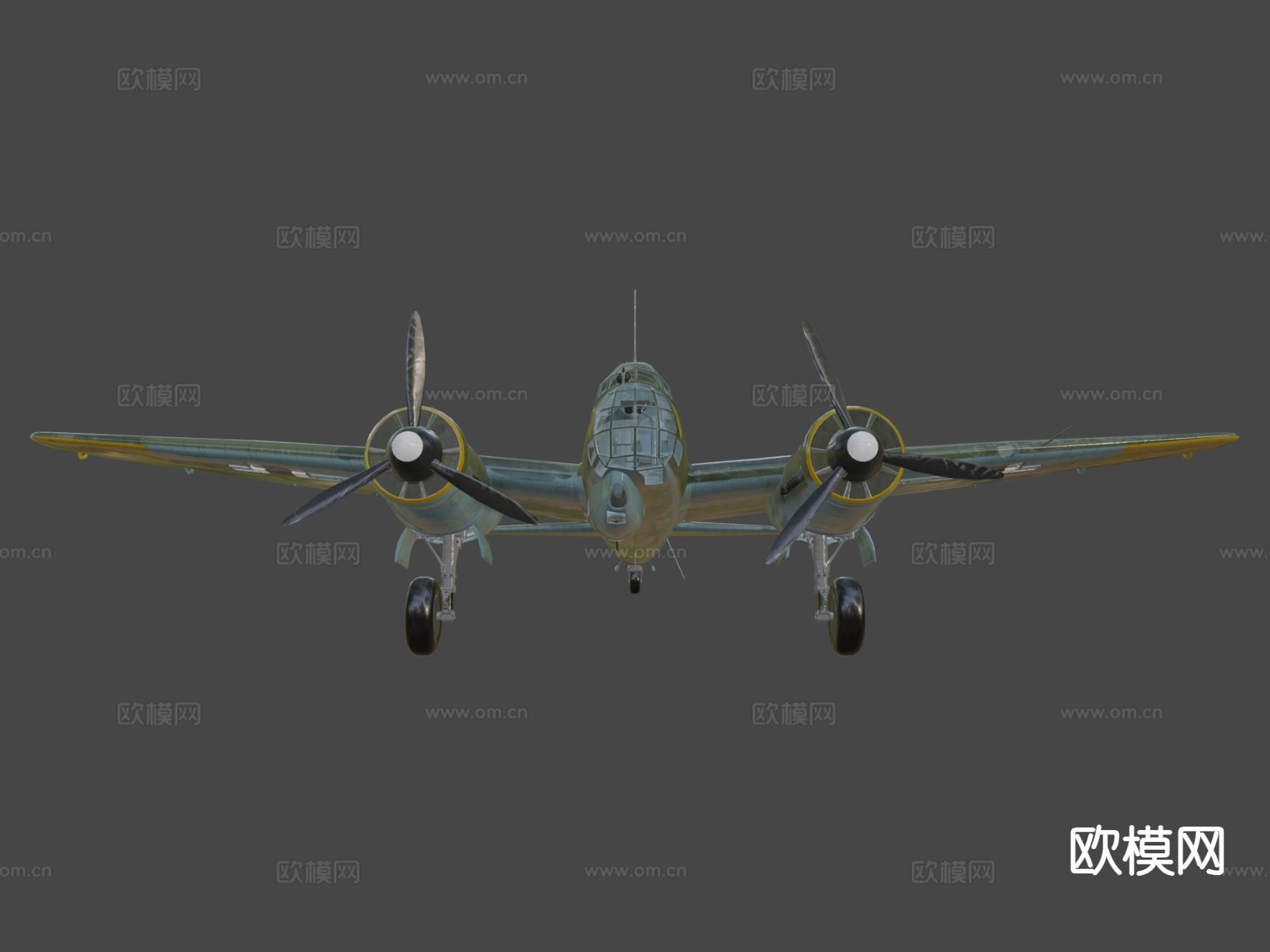 轰炸机su模型下载（渲染图6）