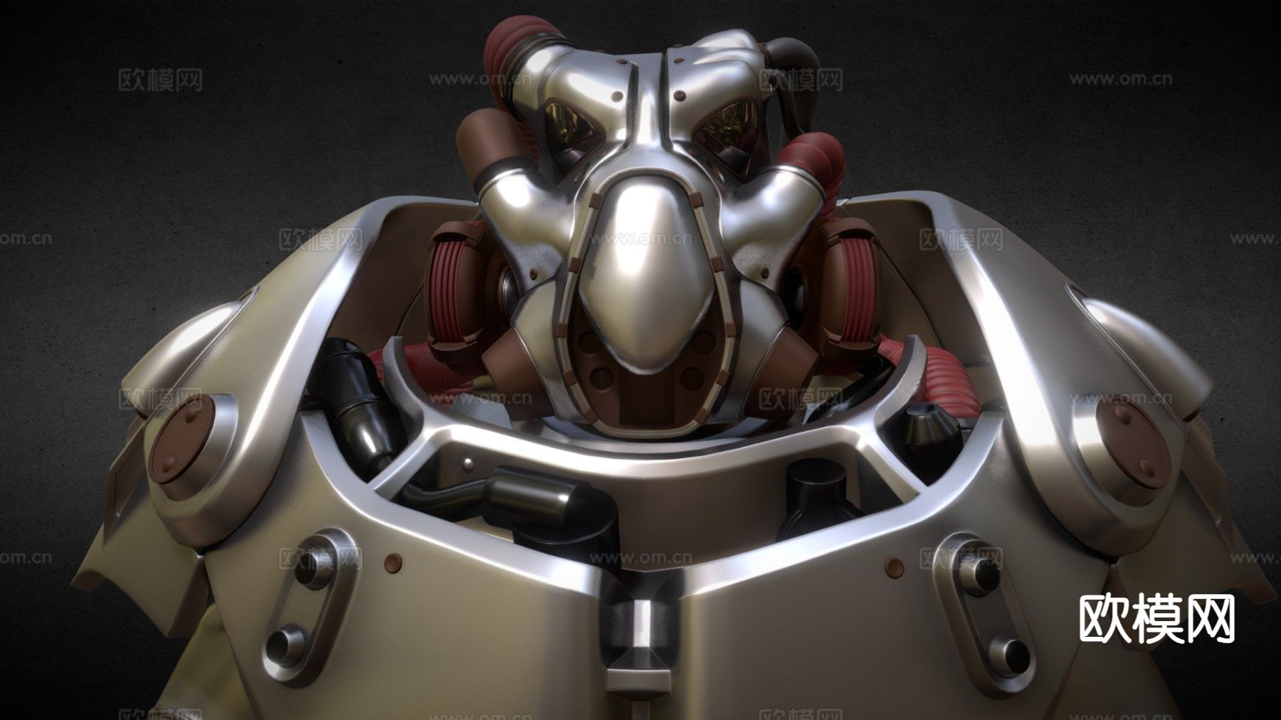 动力装甲X-01型su模型下载（渲染图2）