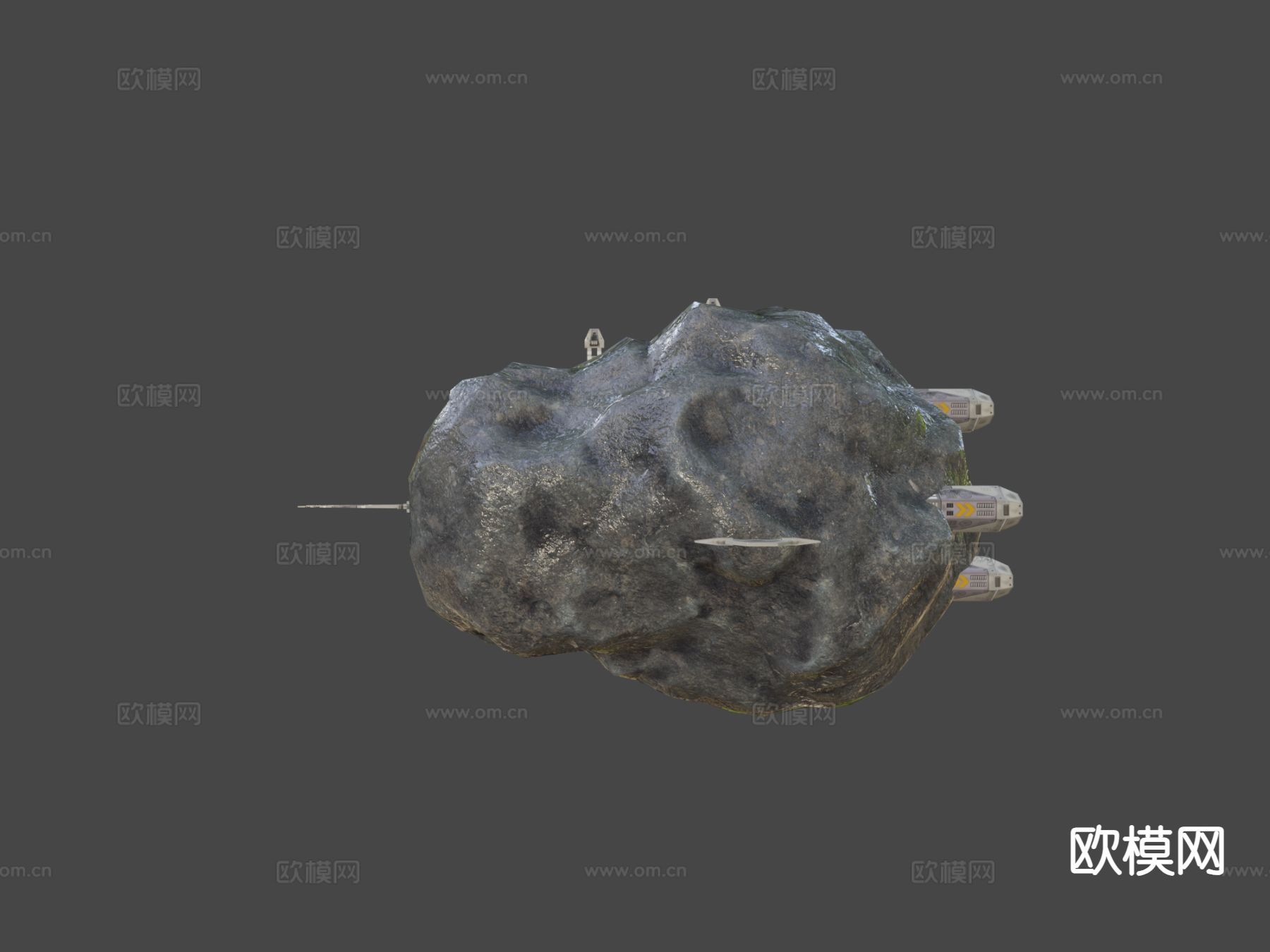 小行星站su模型下载（渲染图4）