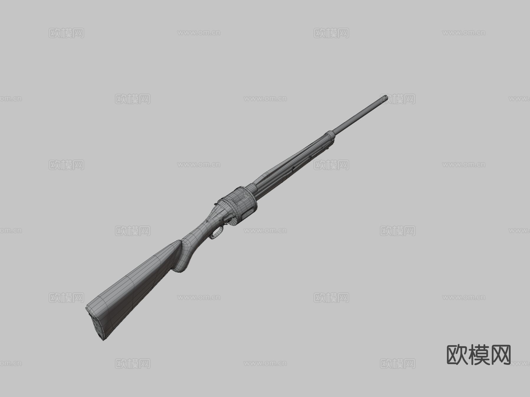 旋转霰弹枪su模型下载（渲染图2）