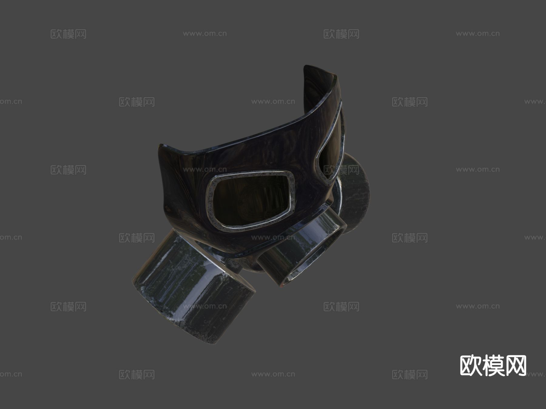 防毒面具su模型下载（渲染图5）