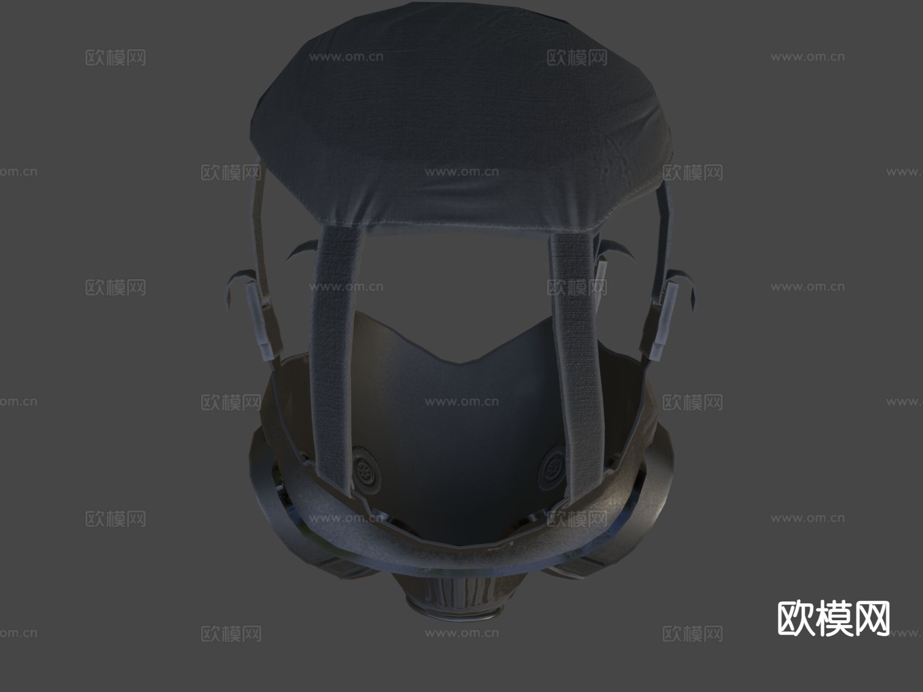 防毒面具su模型下载（渲染图3）