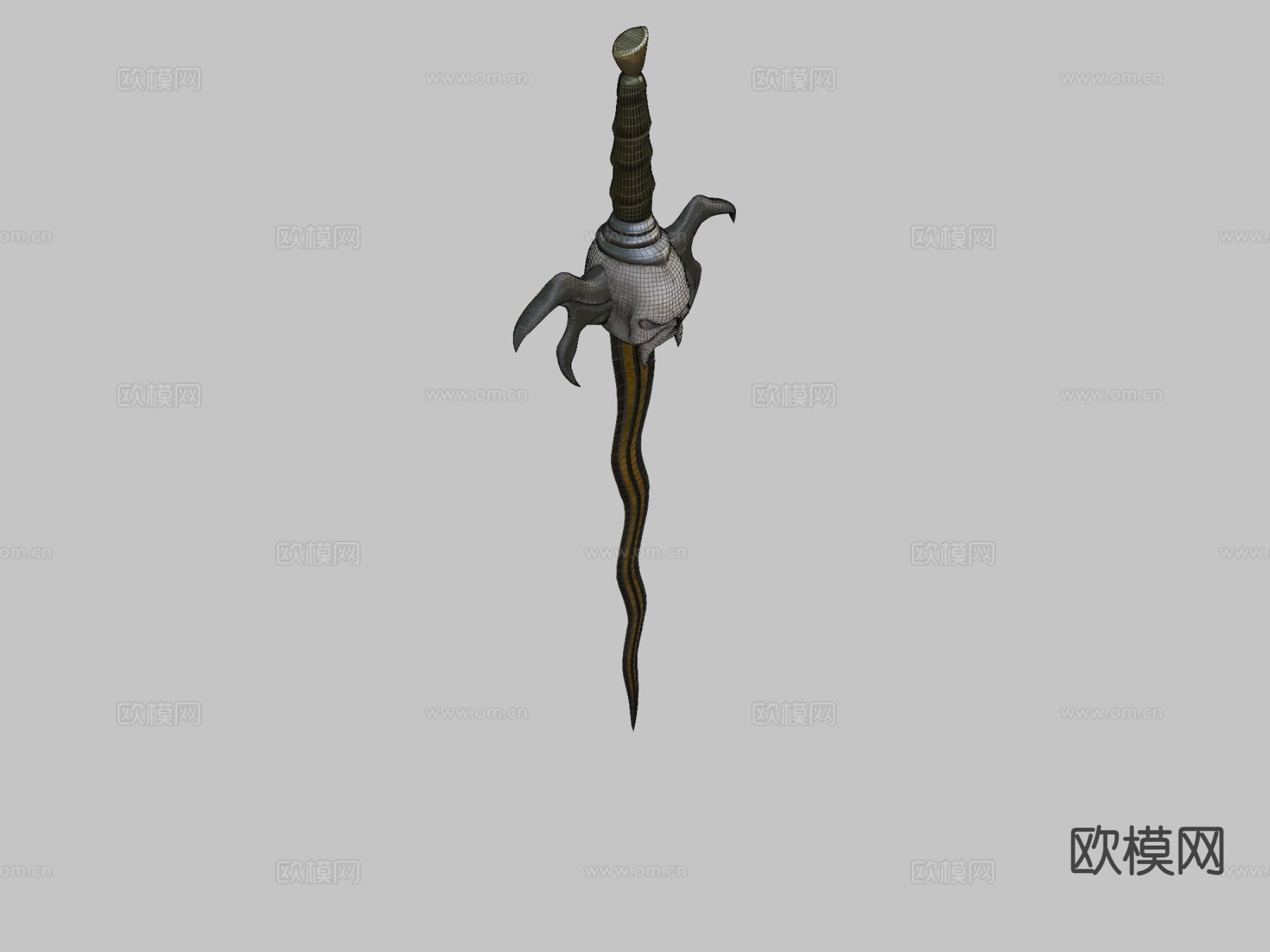 灵魂掠夺者剑su模型下载（渲染图3）