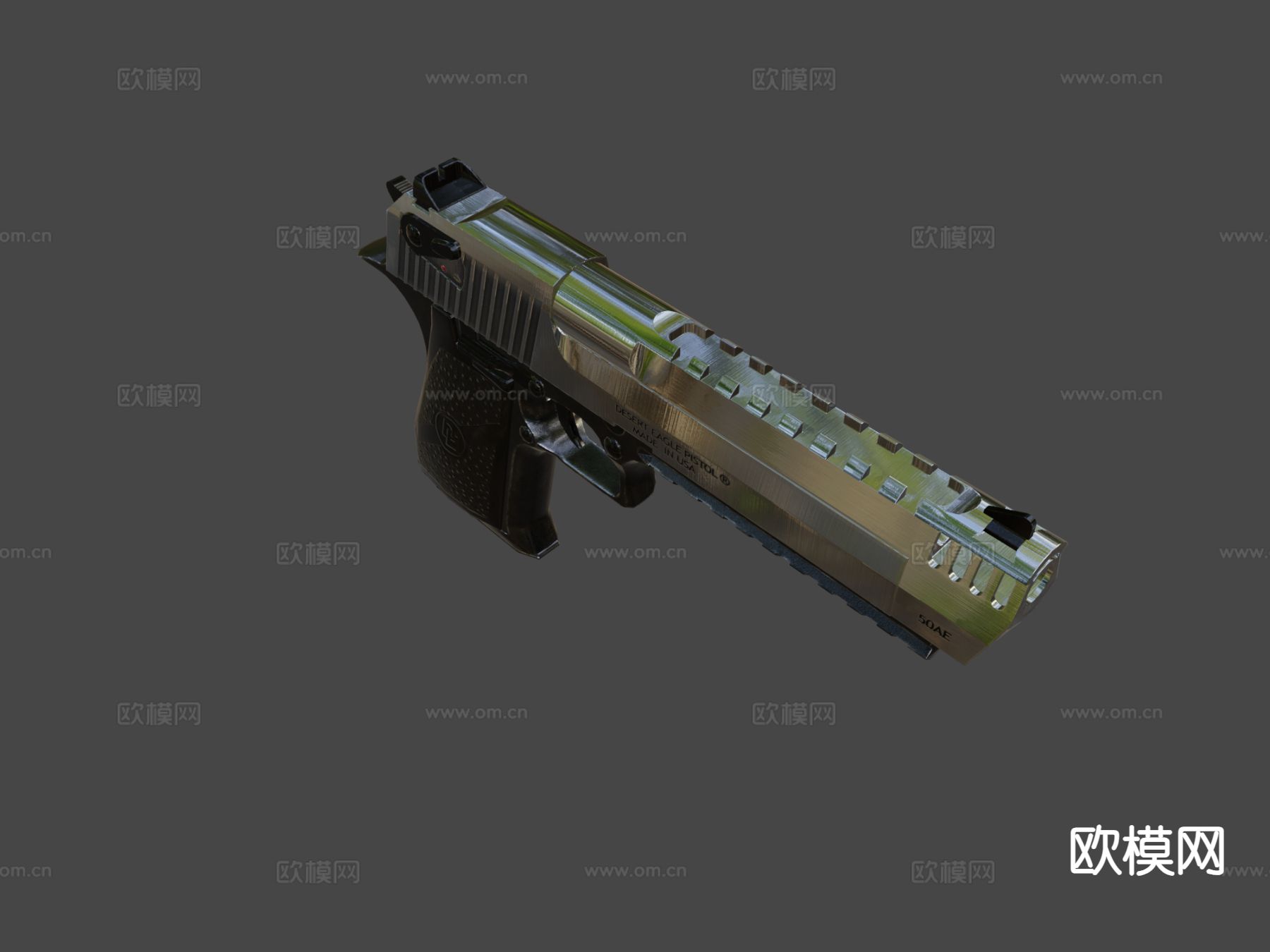 沙漠之鹰手枪su模型下载（渲染图7）
