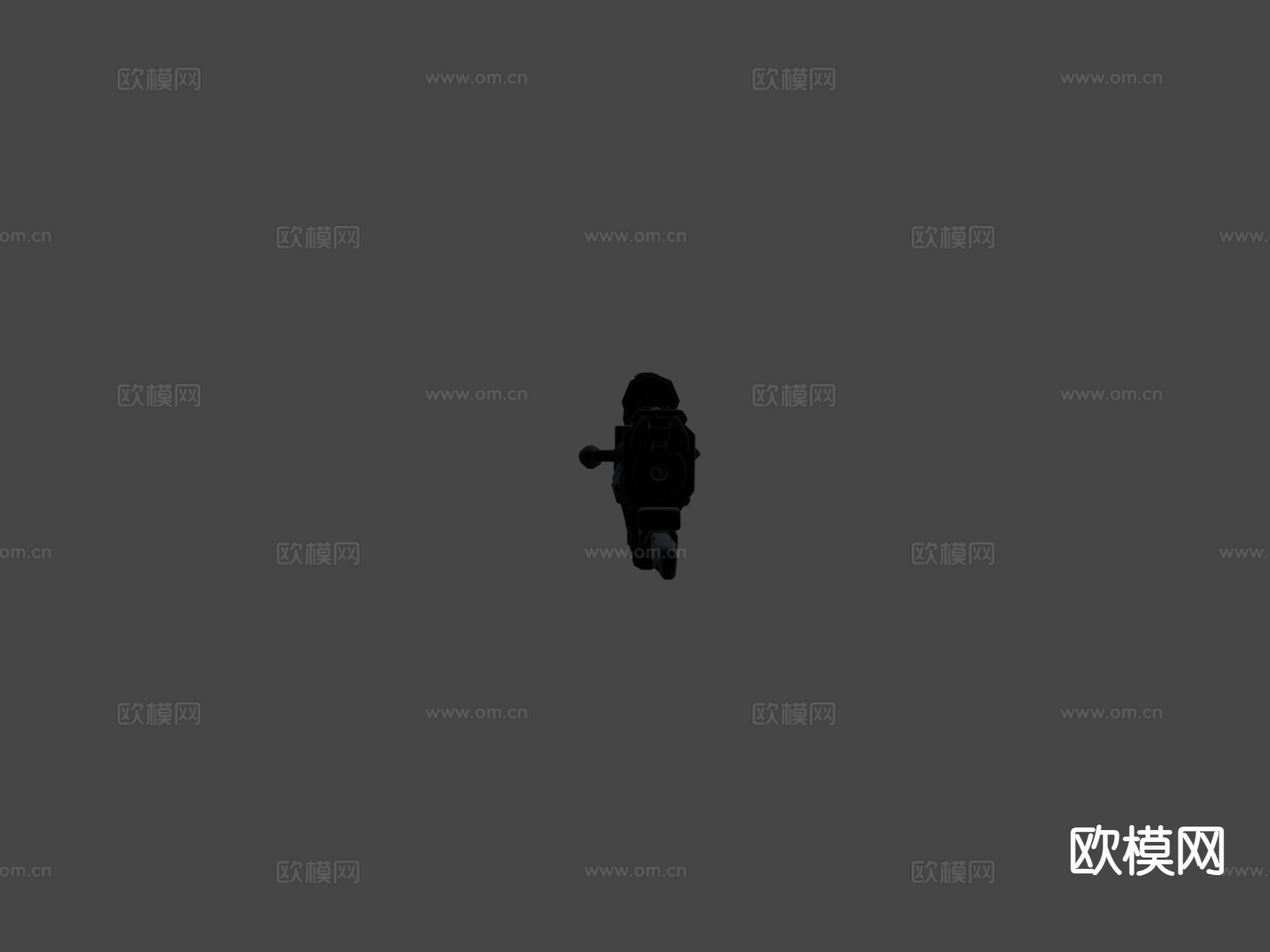 科幻狙击步枪su模型下载（渲染图5）