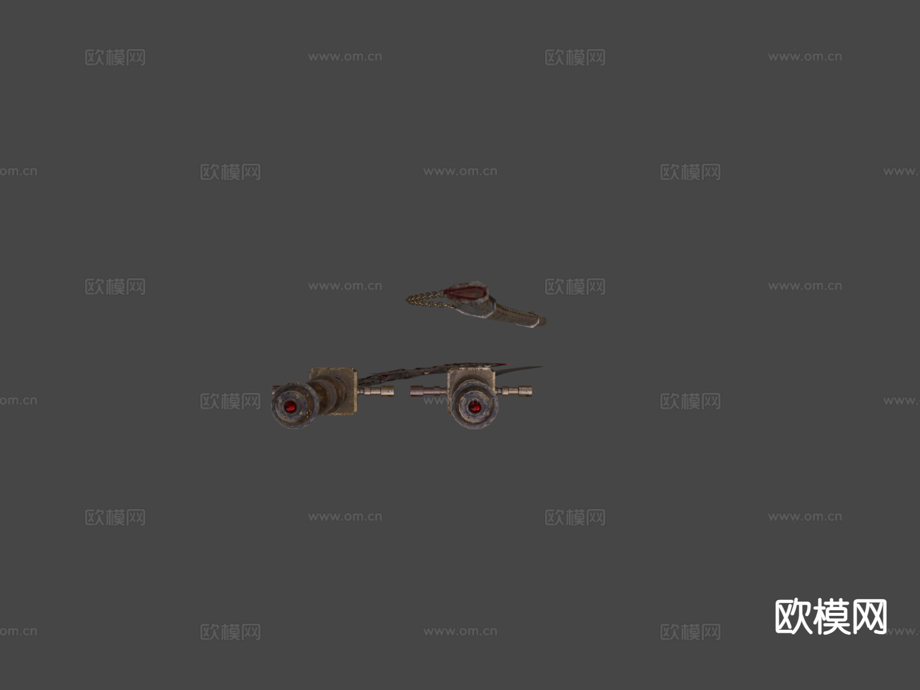 哥特混合武士刀su模型下载（渲染图6）