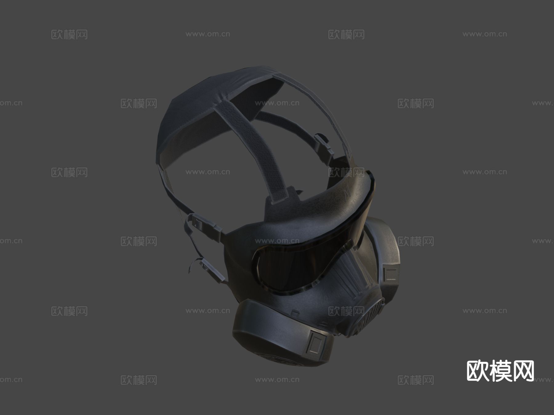 防毒面具su模型下载（渲染图6）