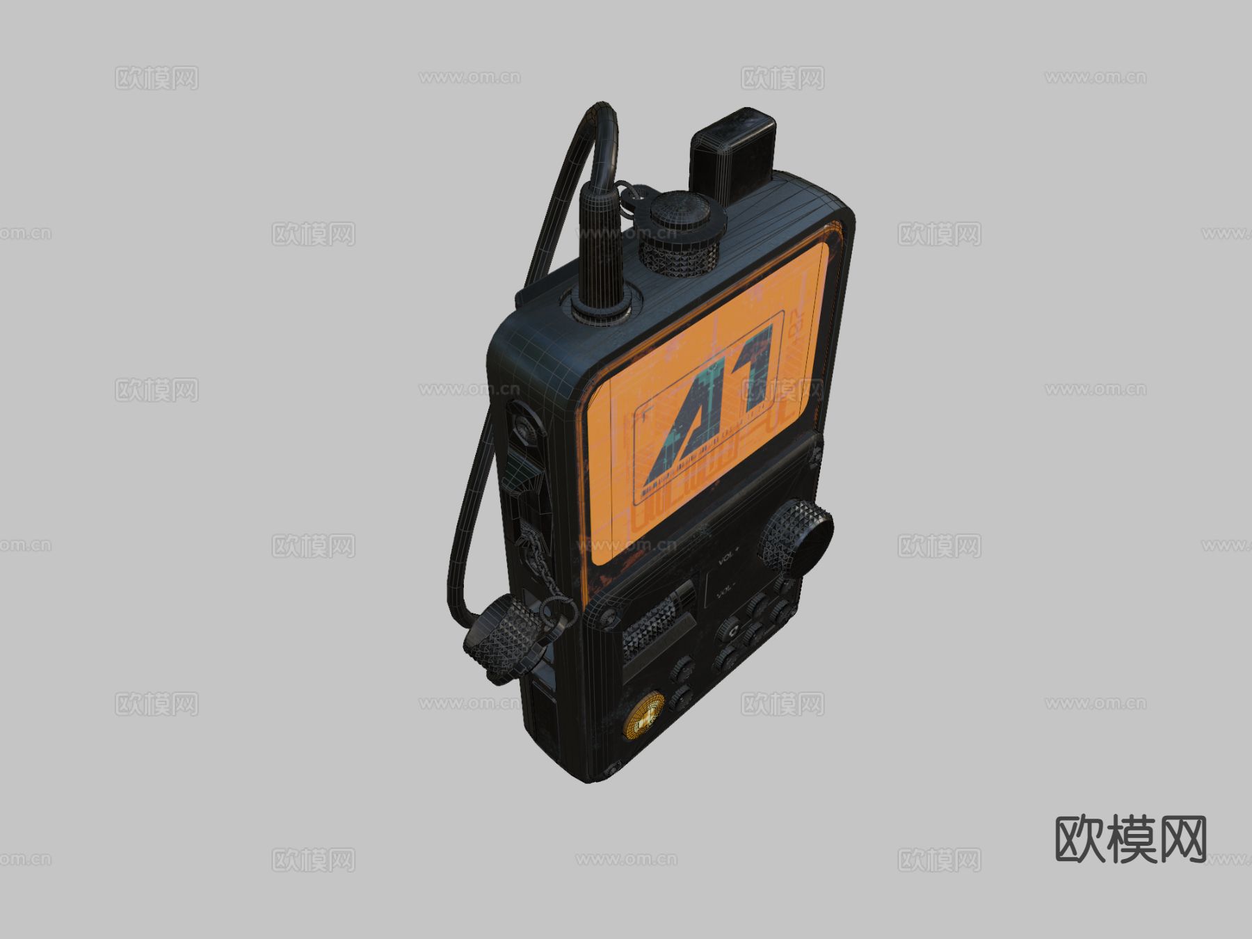 声纳-探测器su模型下载（渲染图1）