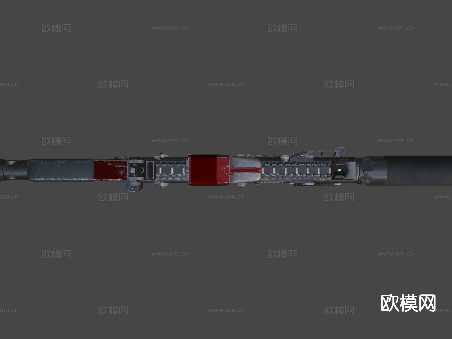 末日冲锋枪su模型下载（渲染图5）