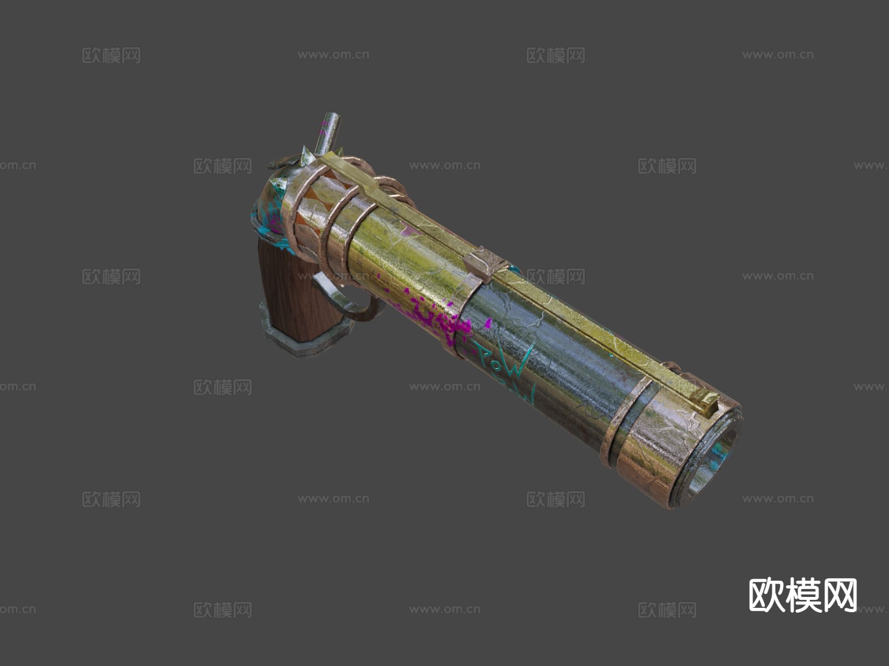 Jinx的手枪su模型下载（渲染图6）