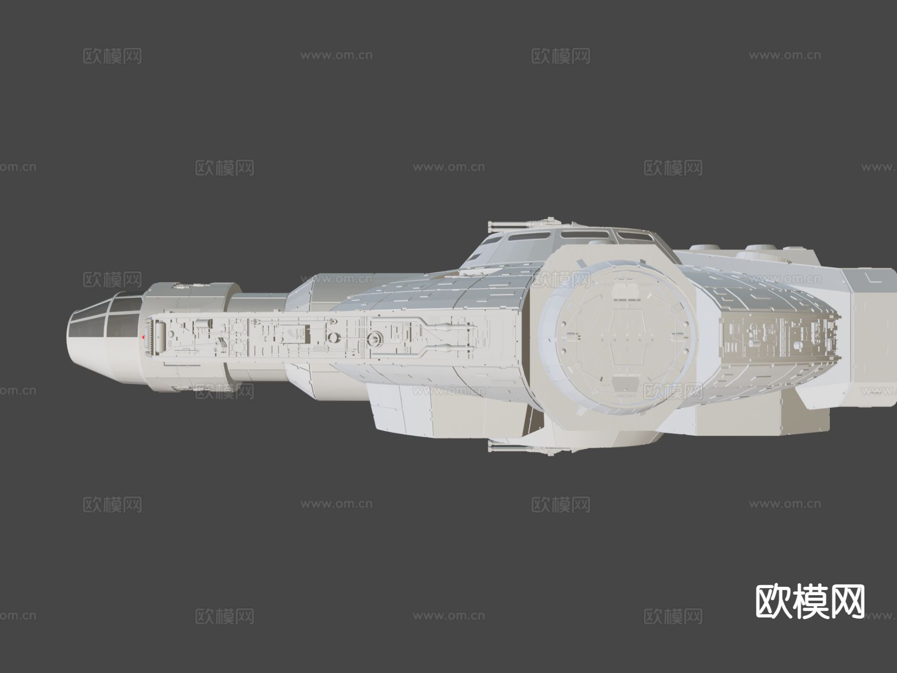 星际站su模型下载（渲染图4）