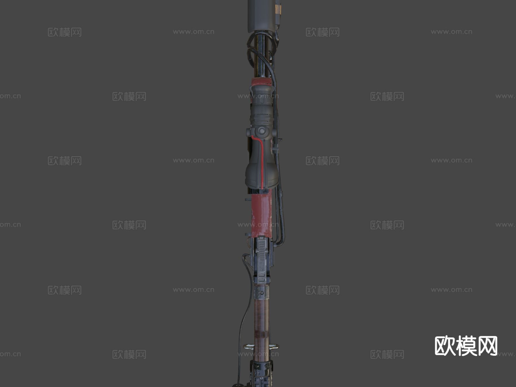 科幻步枪su模型下载（渲染图7）