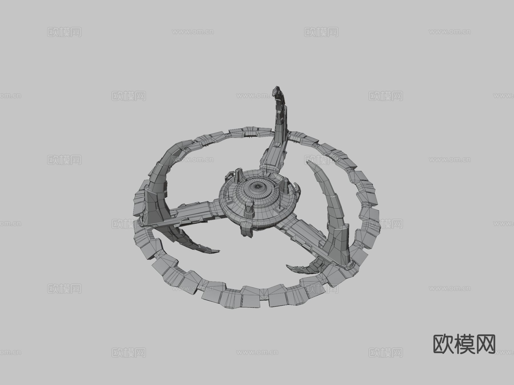 人类太空站su模型下载（渲染图3）