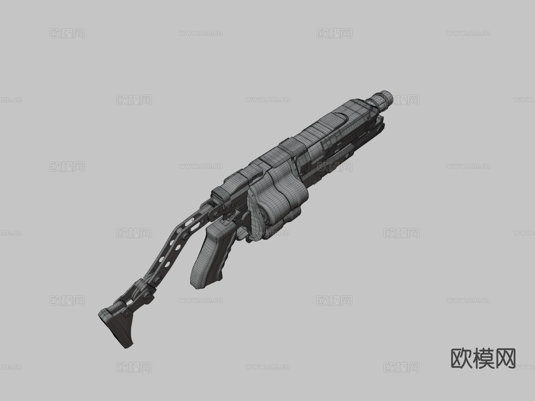 榴弹发射器su模型下载（渲染图3）