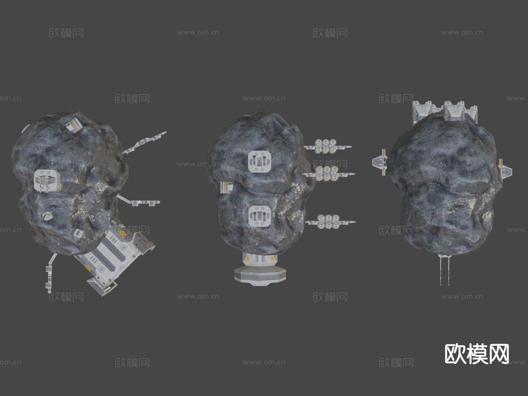 小行星站su模型下载（渲染图7）