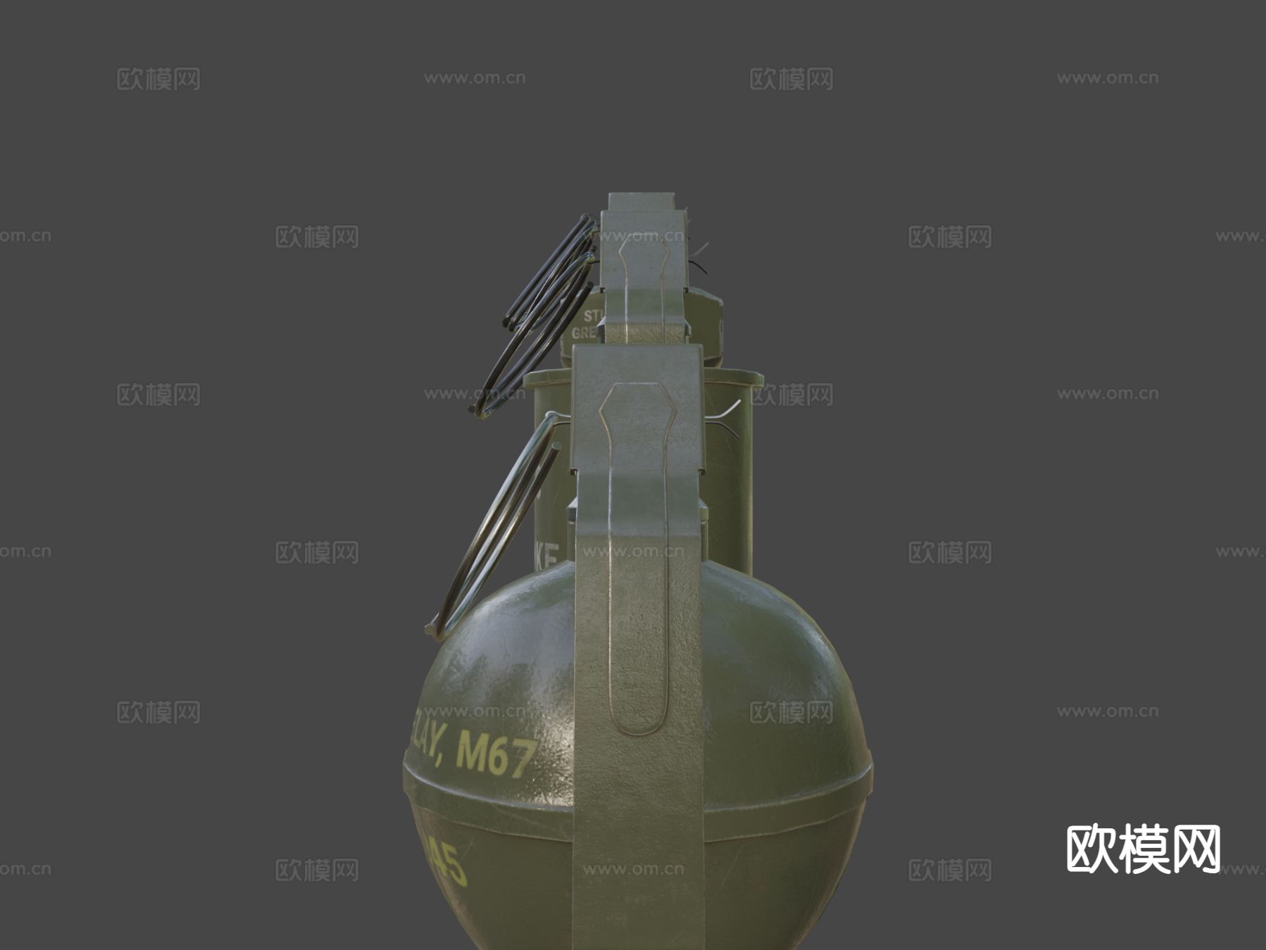 武器手雷su模型下载（渲染图6）