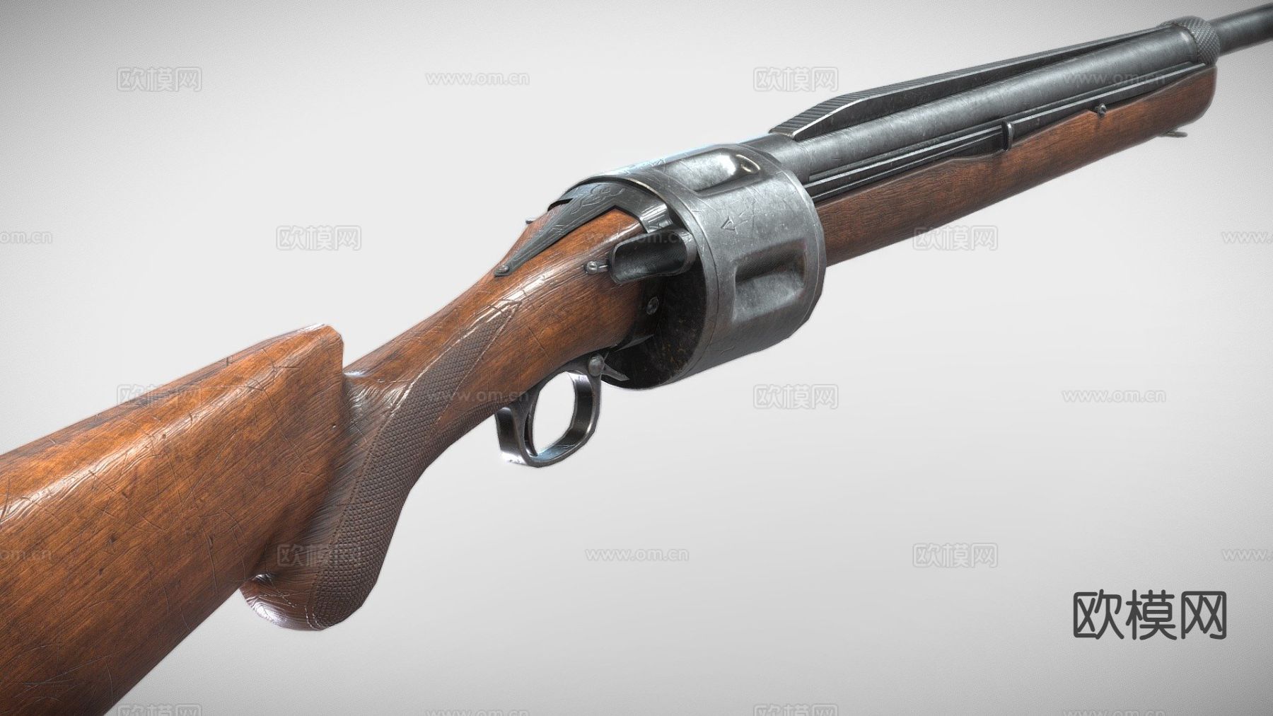 旋转霰弹枪su模型下载（渲染图3）