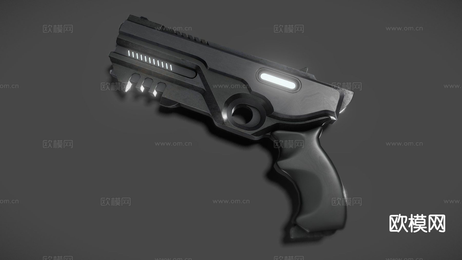 未来枪su模型下载（渲染图2）