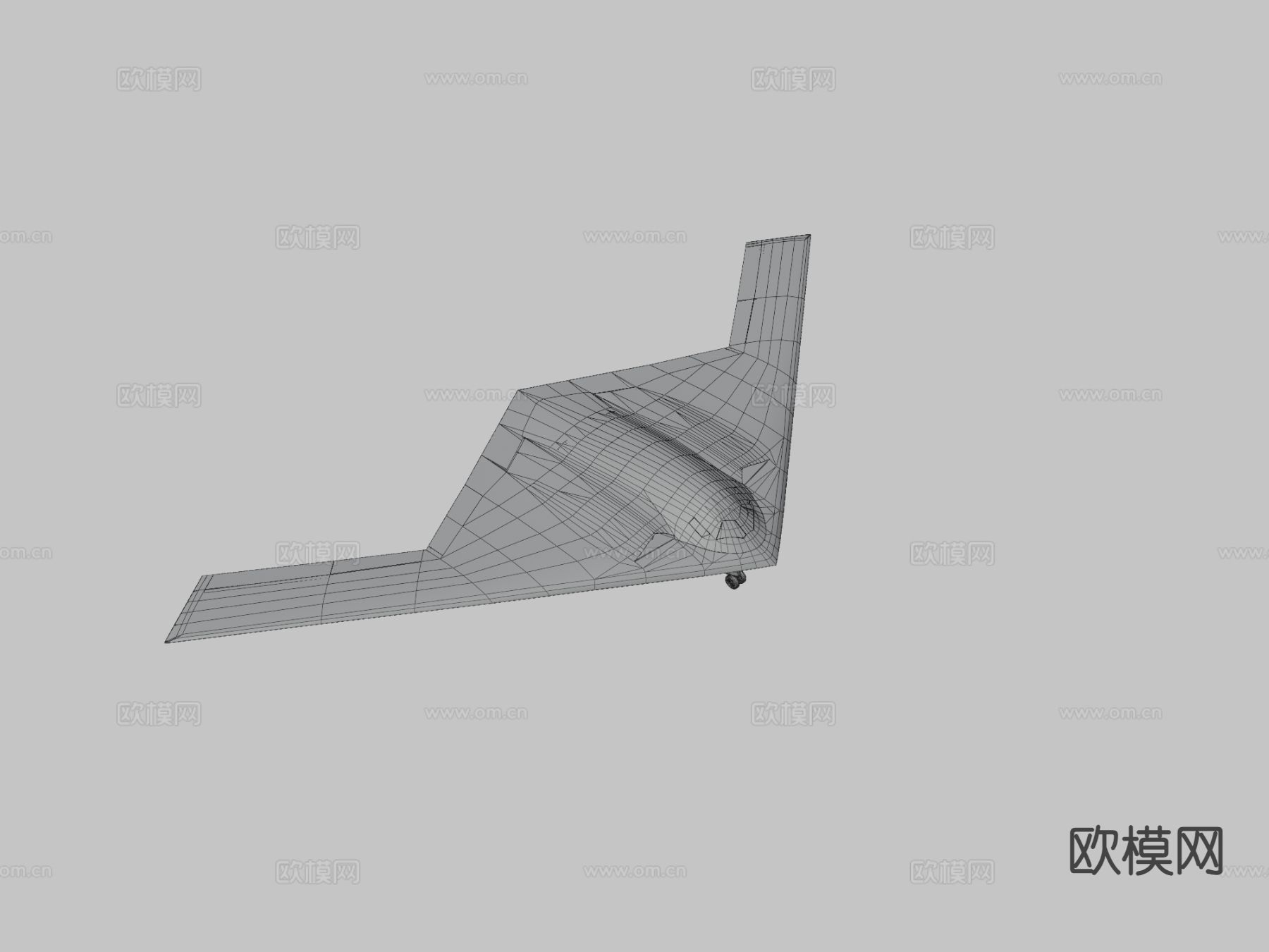 突袭者轰炸机su模型下载（渲染图4）