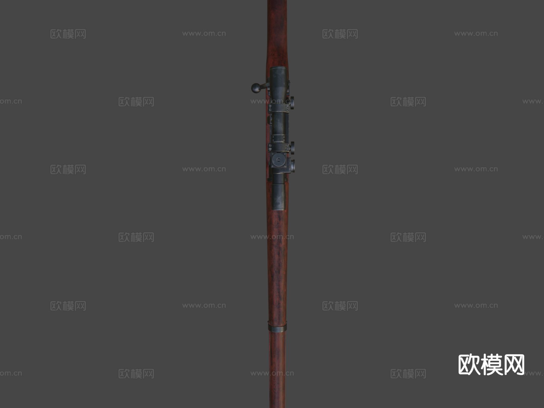 阻击枪 瞄准器su模型下载（渲染图4）