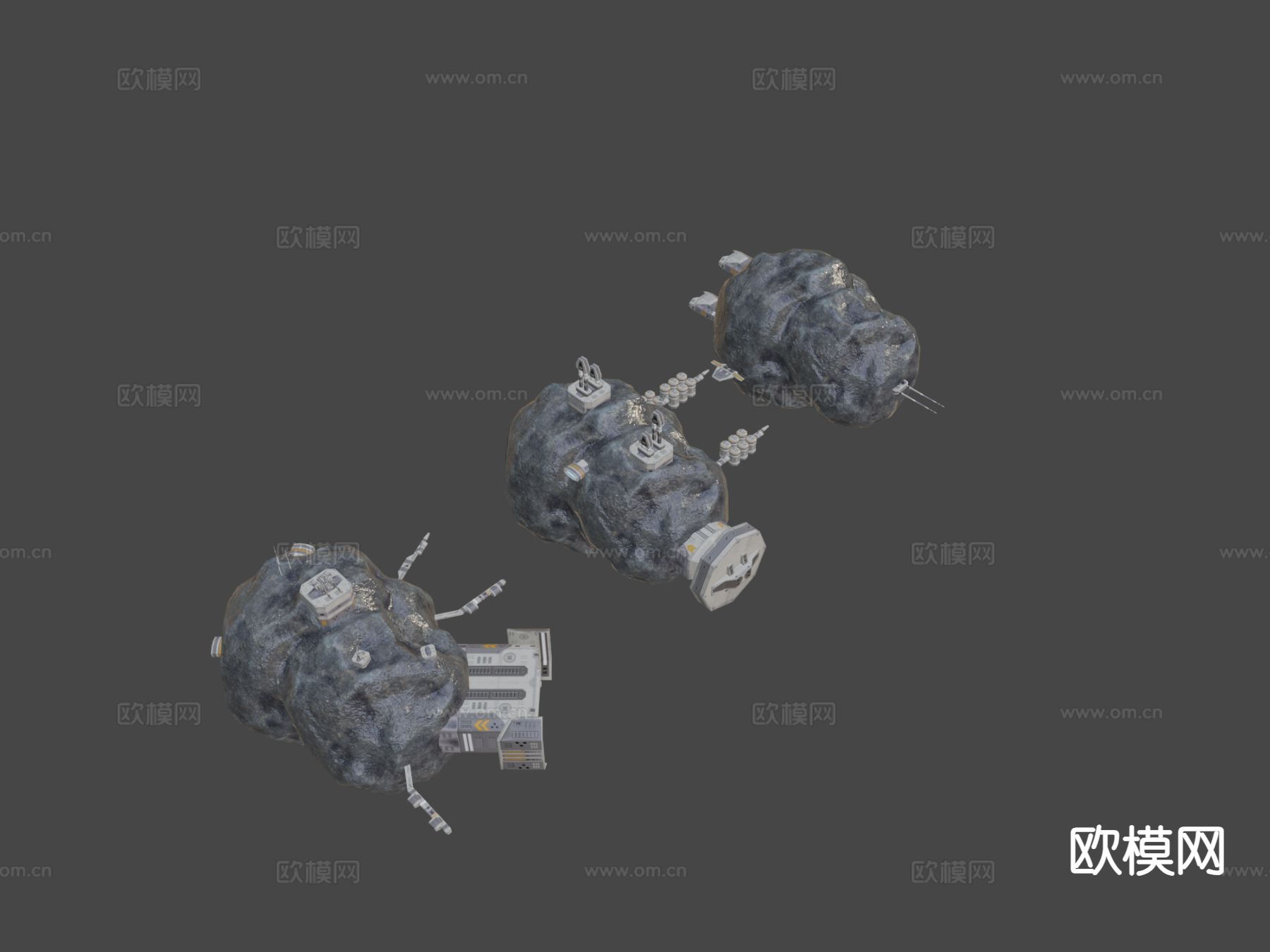 小行星站su模型下载（渲染图5）