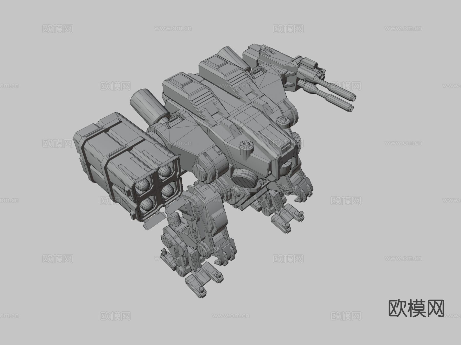 轻型机甲su模型下载（渲染图3）