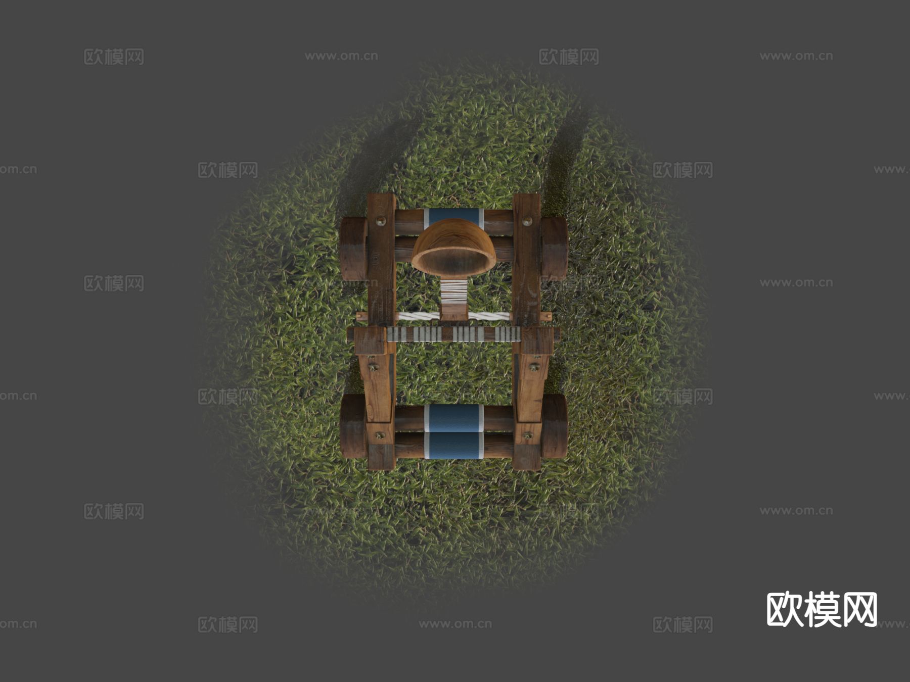 中世纪投石机su模型下载（渲染图7）