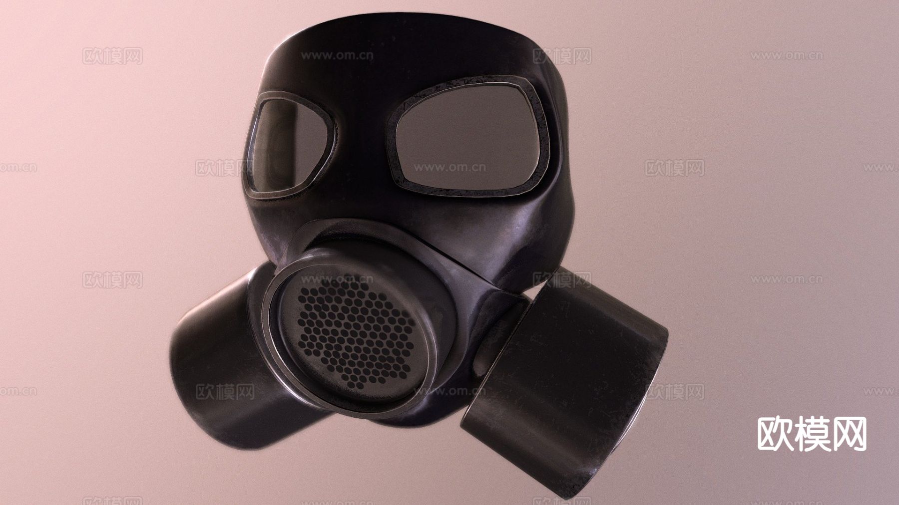 防毒面具su模型下载（渲染图3）