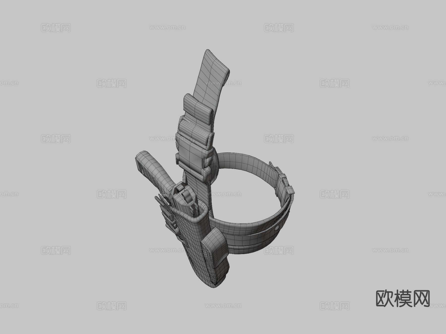 大腿枪套su模型下载（渲染图4）