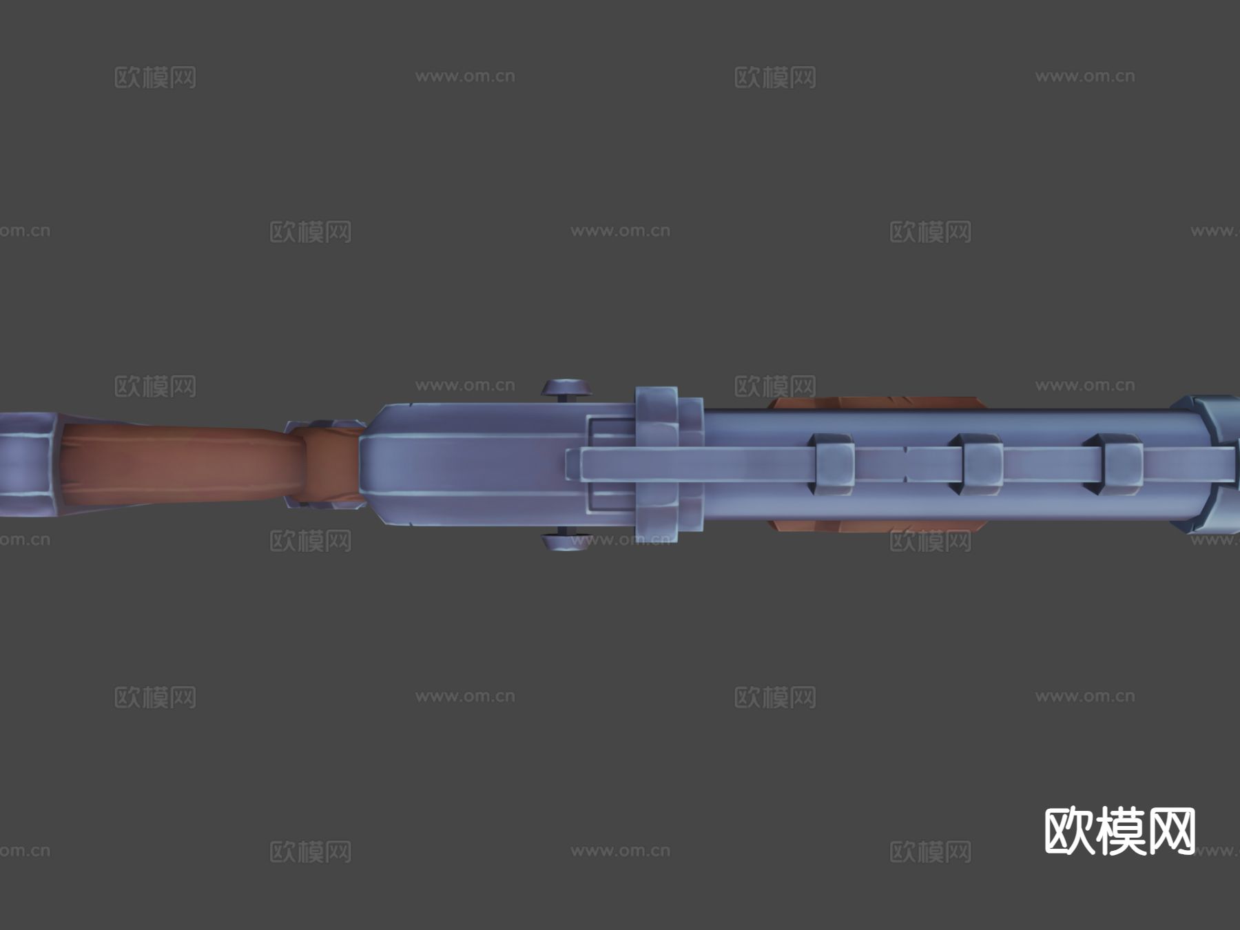 卡通式霰弹枪su模型下载（渲染图4）