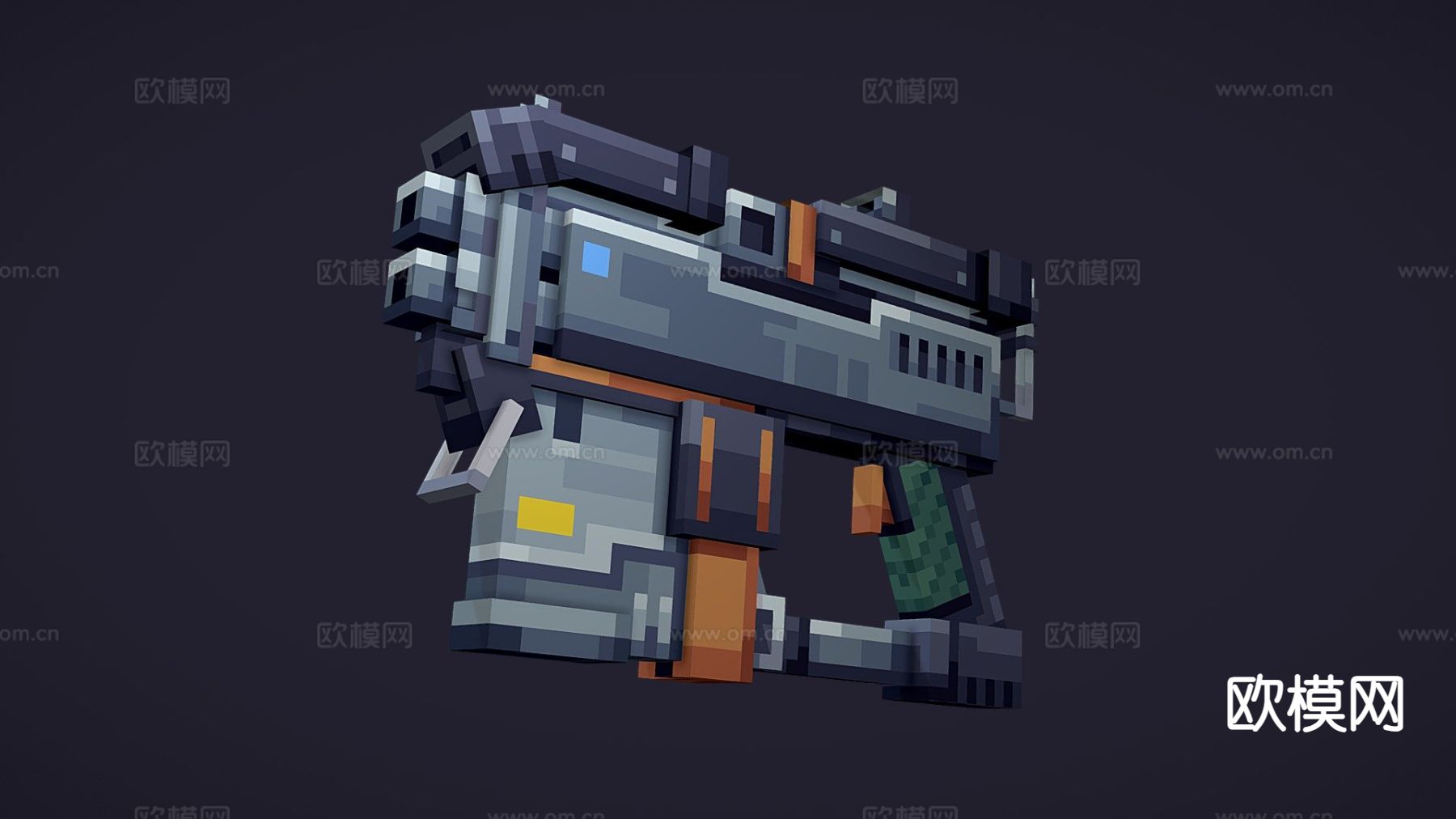 紧凑型冲锋枪su模型下载（渲染图2）