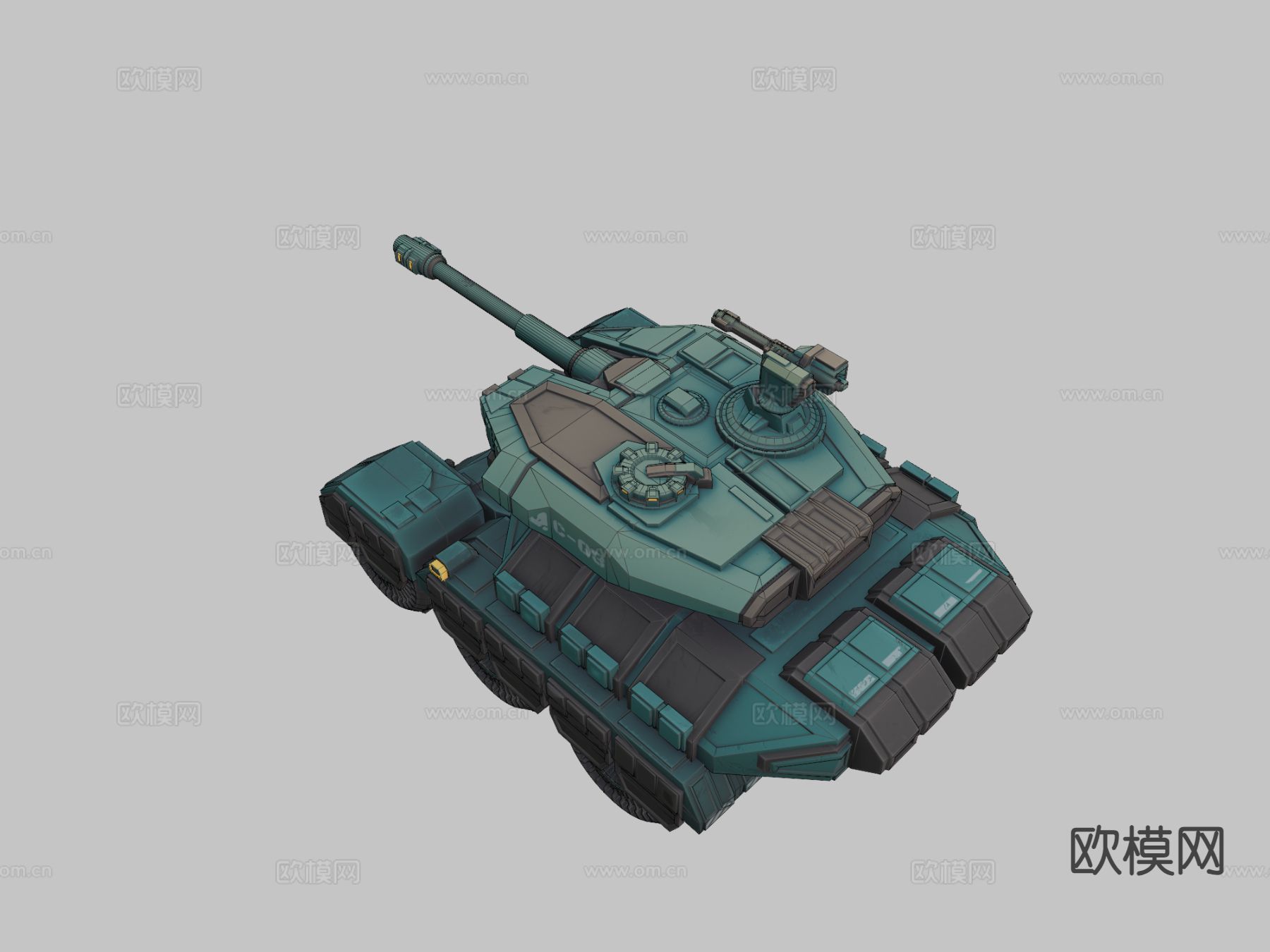 轻型步兵坦克su模型下载（渲染图3）