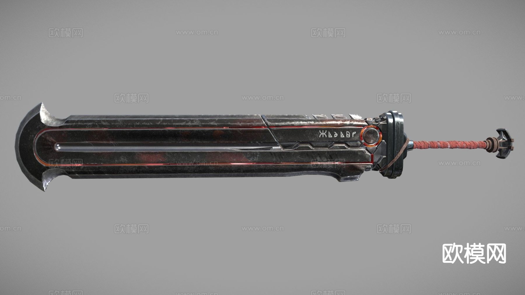 重型全金属剑su模型下载（渲染图2）