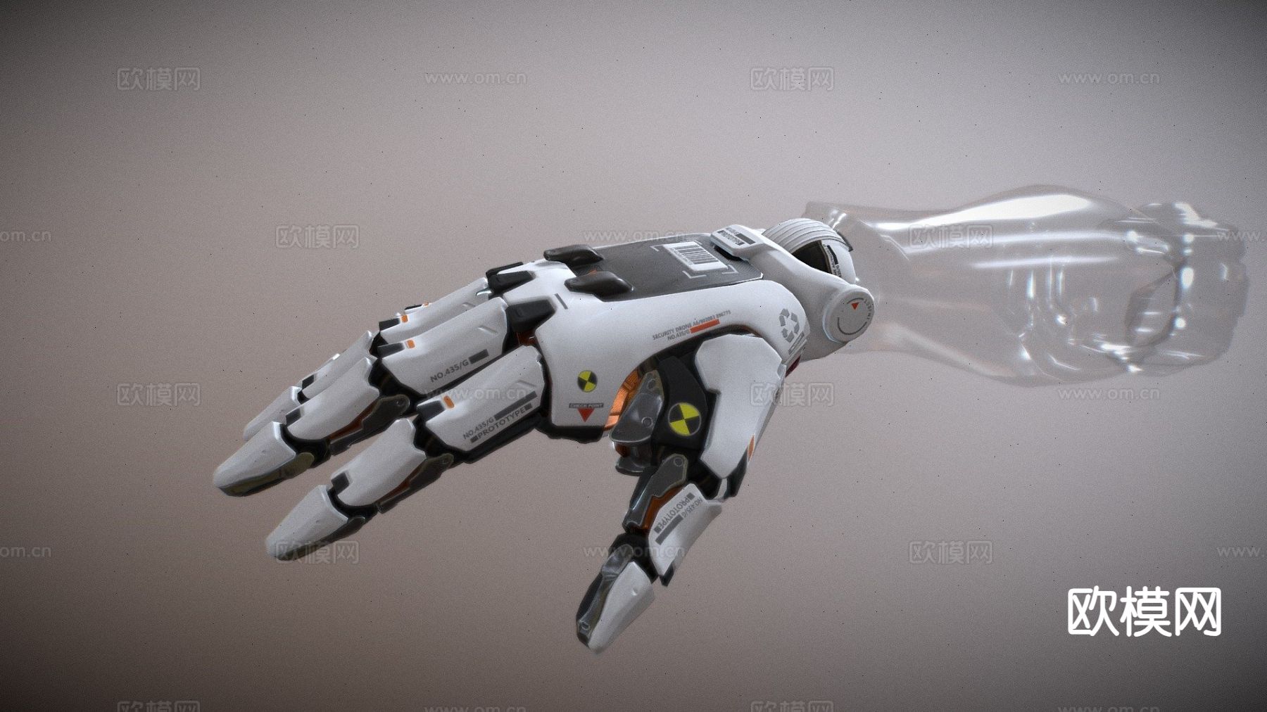 变形的机械手su模型下载（渲染图2）