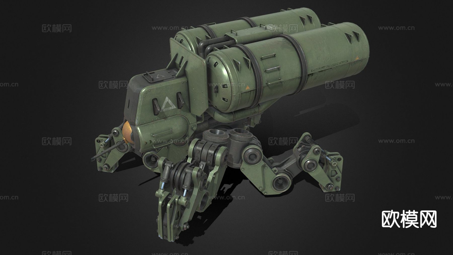 火焰喷射机甲su模型下载（渲染图2）
