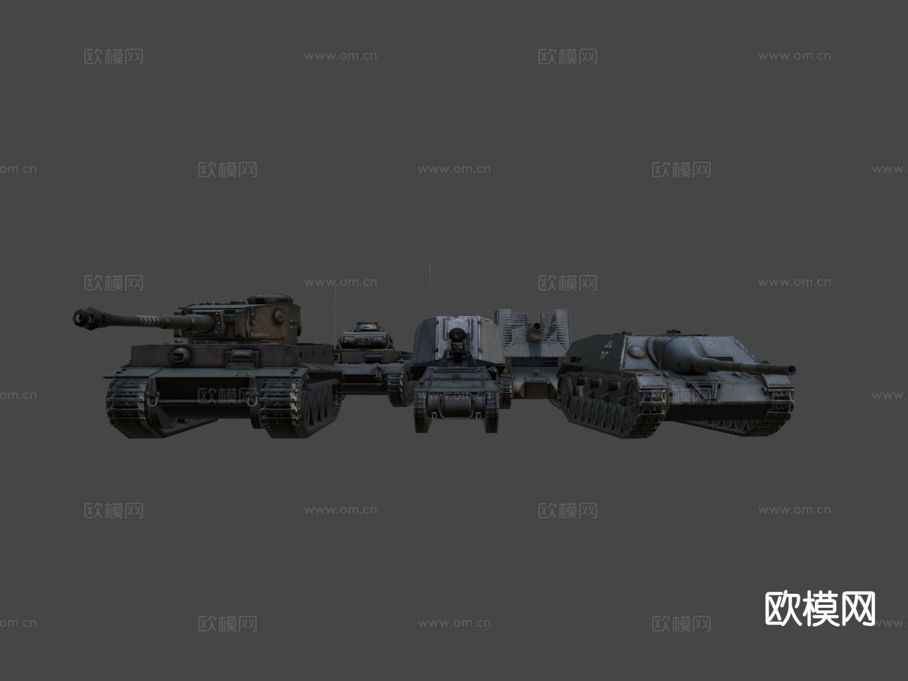 德国坦克su模型下载（渲染图6）
