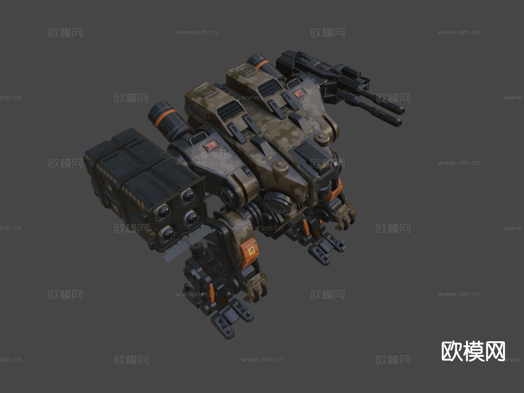 轻型机甲su模型下载（渲染图7）