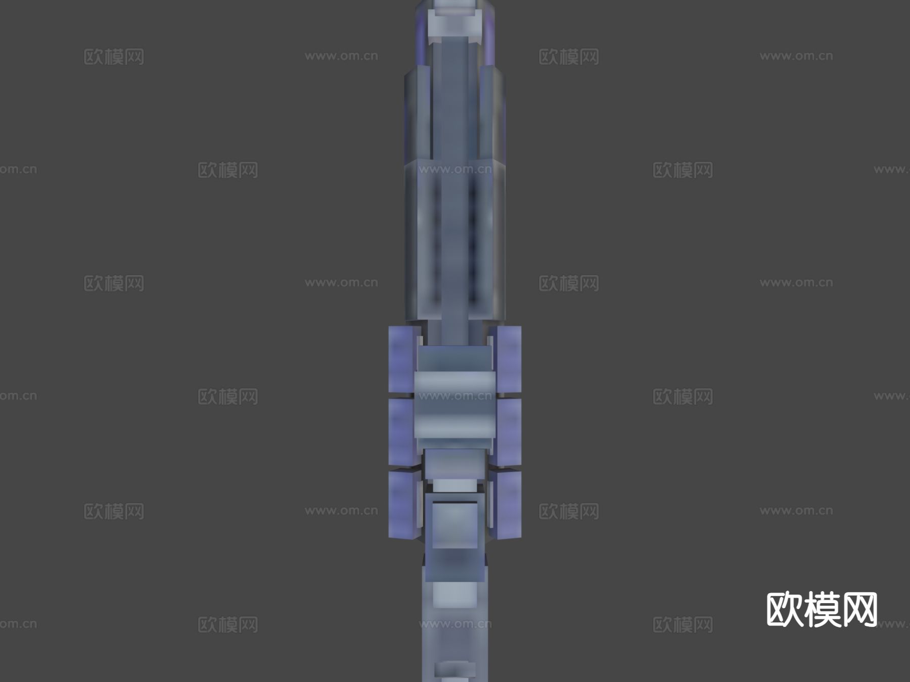 束能步枪su模型下载（渲染图4）