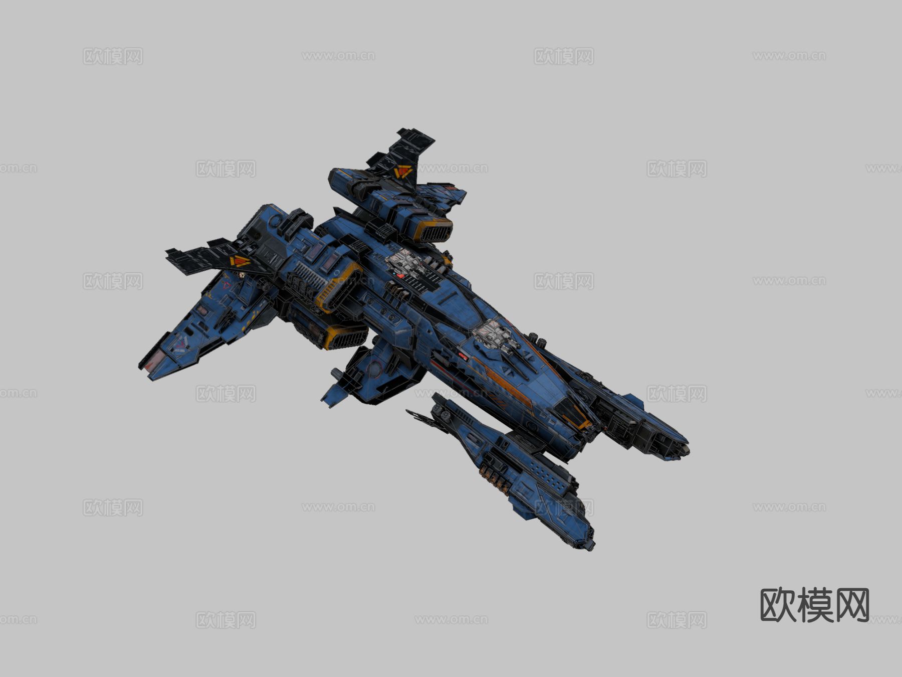护航舰su模型下载（渲染图3）