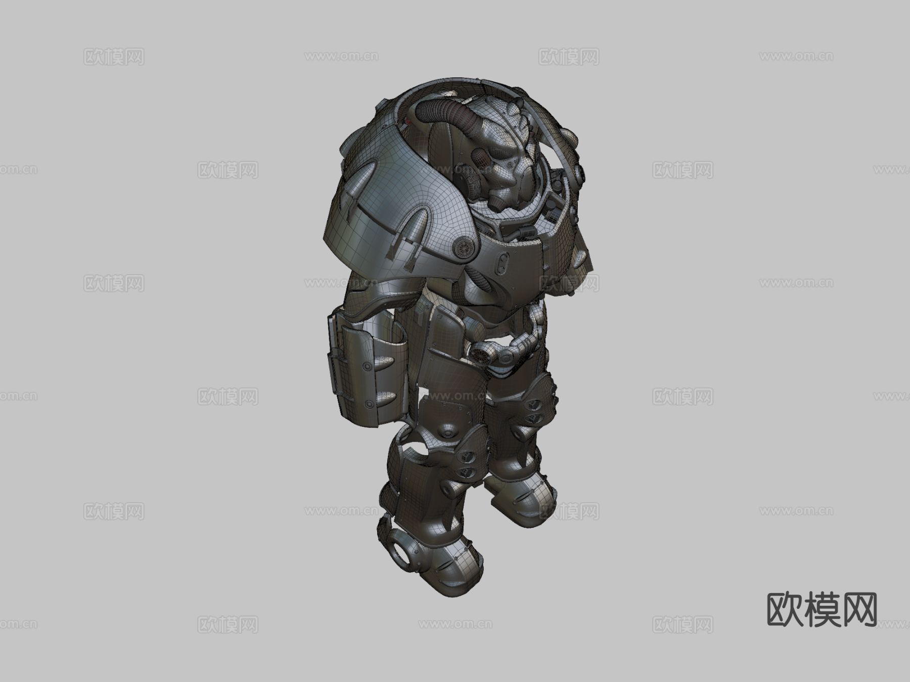 动力装甲X-01型su模型下载（渲染图1）