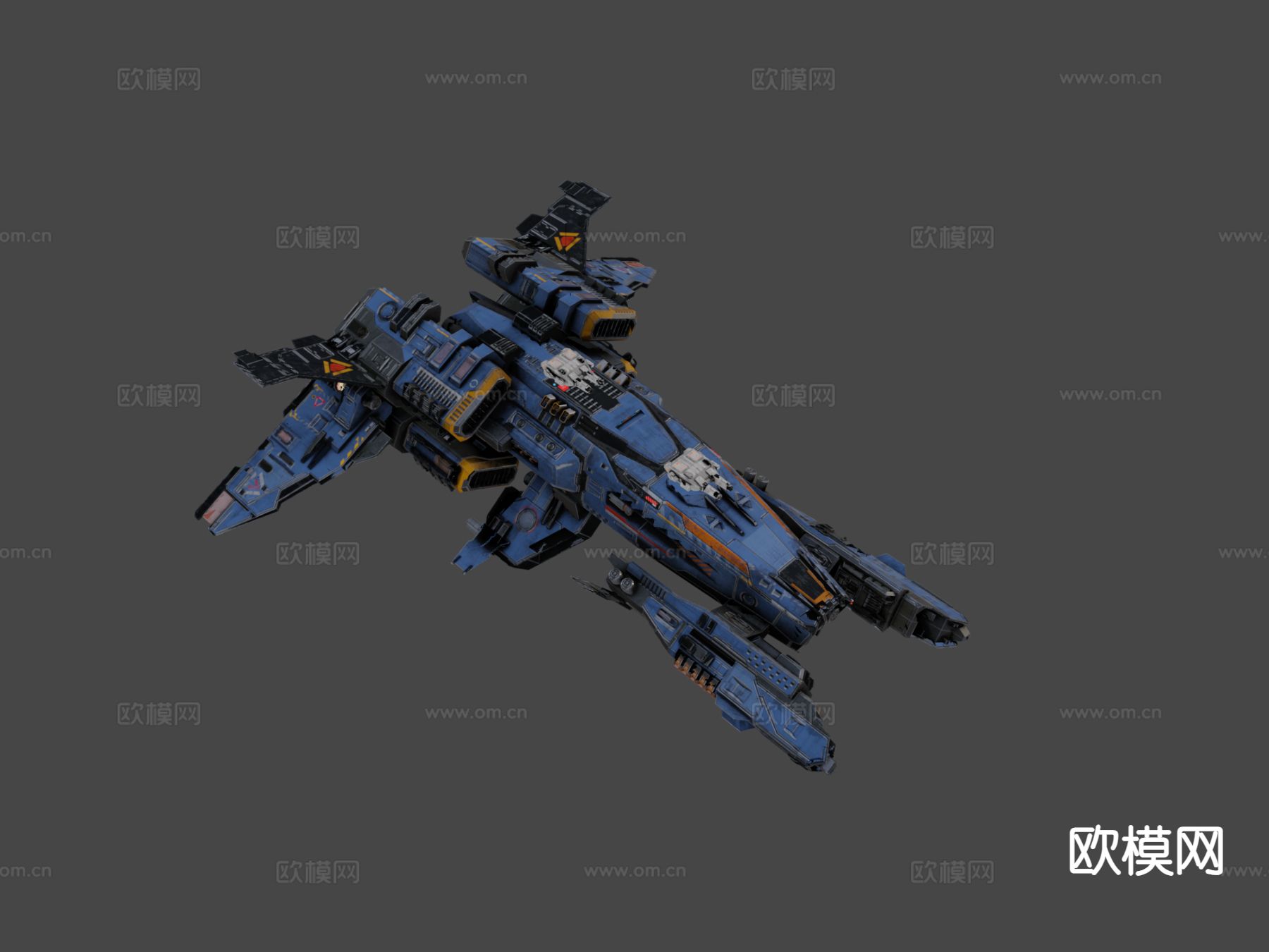 护航舰su模型下载（渲染图4）