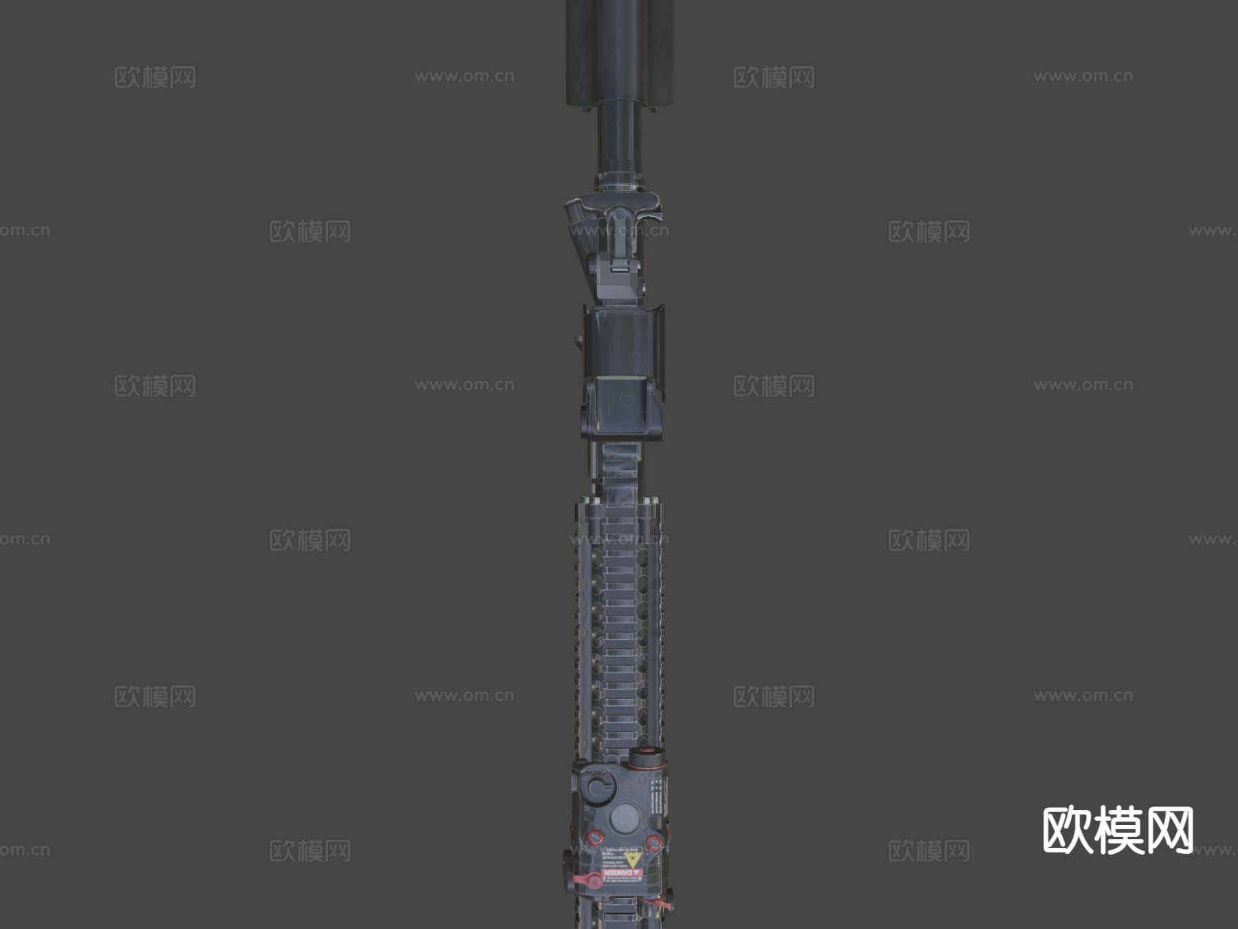 M4A1步枪su模型下载（渲染图7）