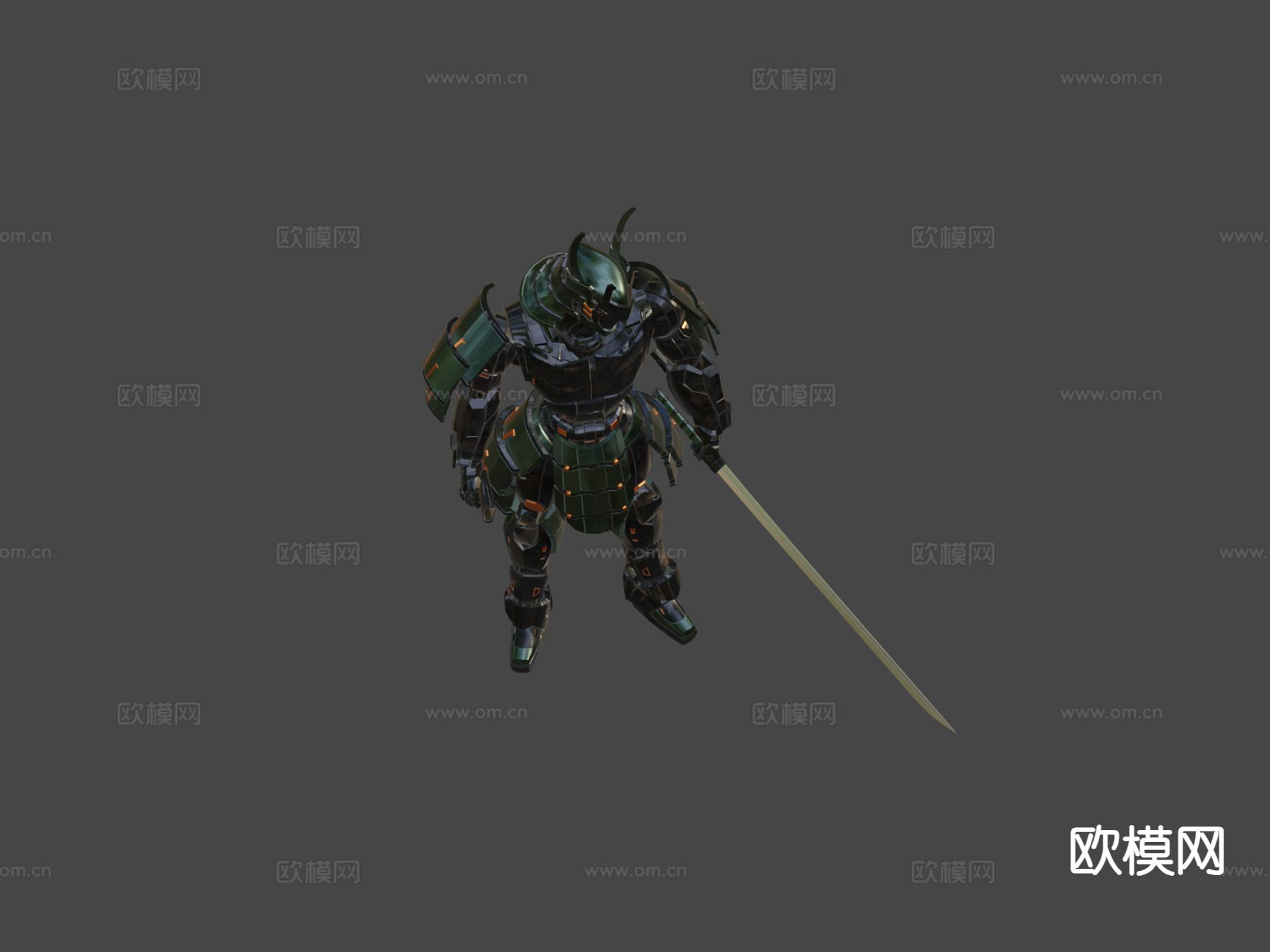 武士机器人su模型下载（渲染图5）