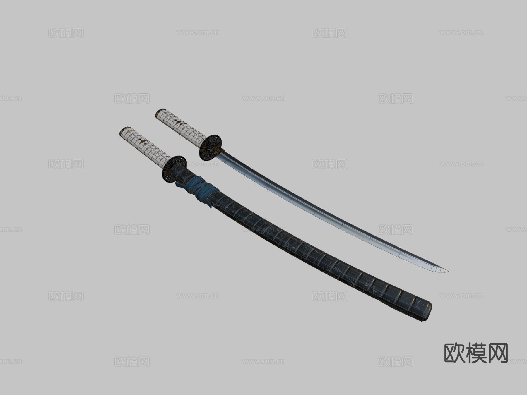武士刀su模型下载（渲染图3）