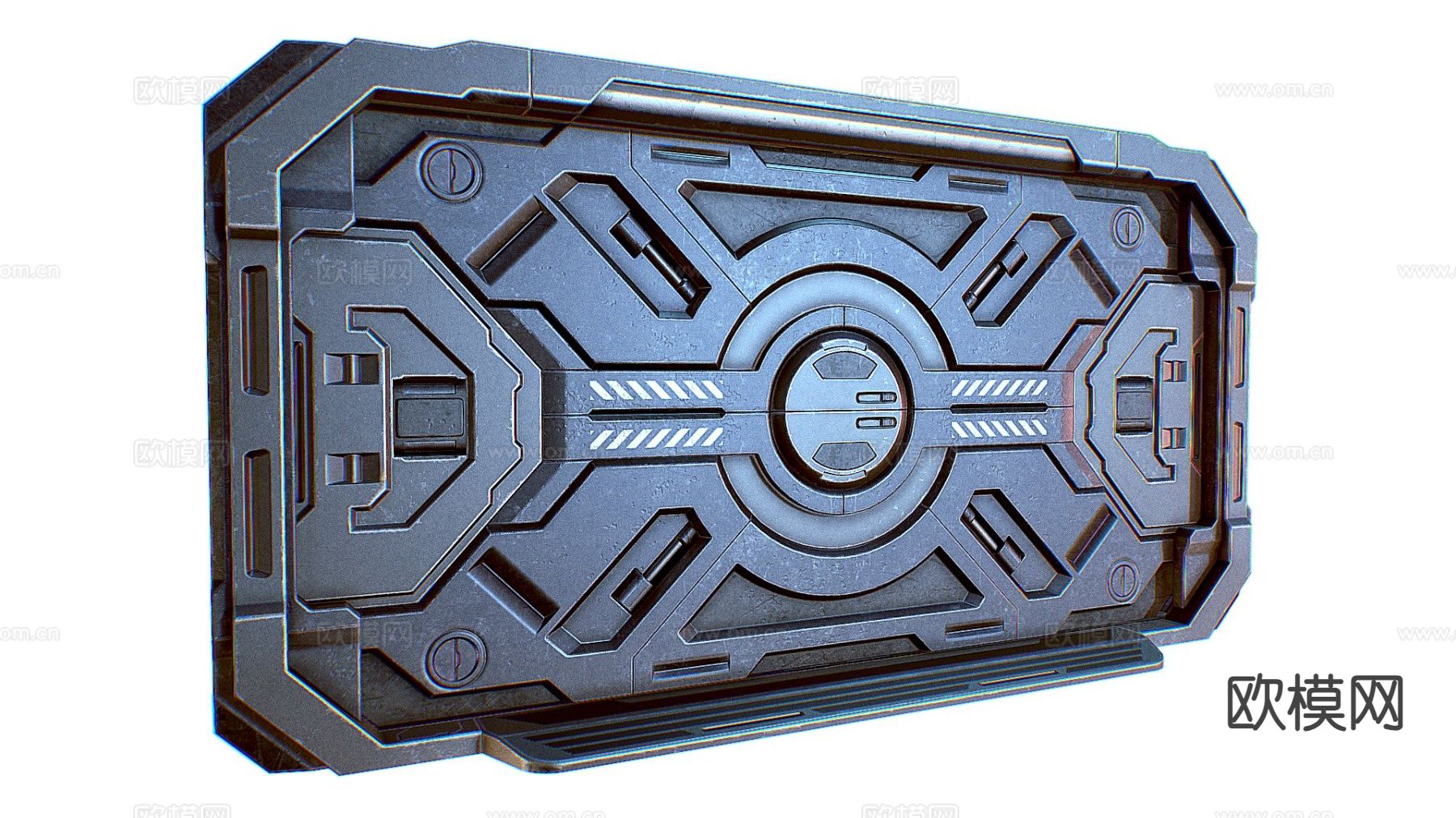 游戏科幻门su模型下载（渲染图2）